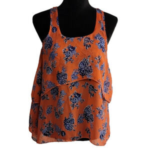 NO Boundaries juniors coral flowy tank size small